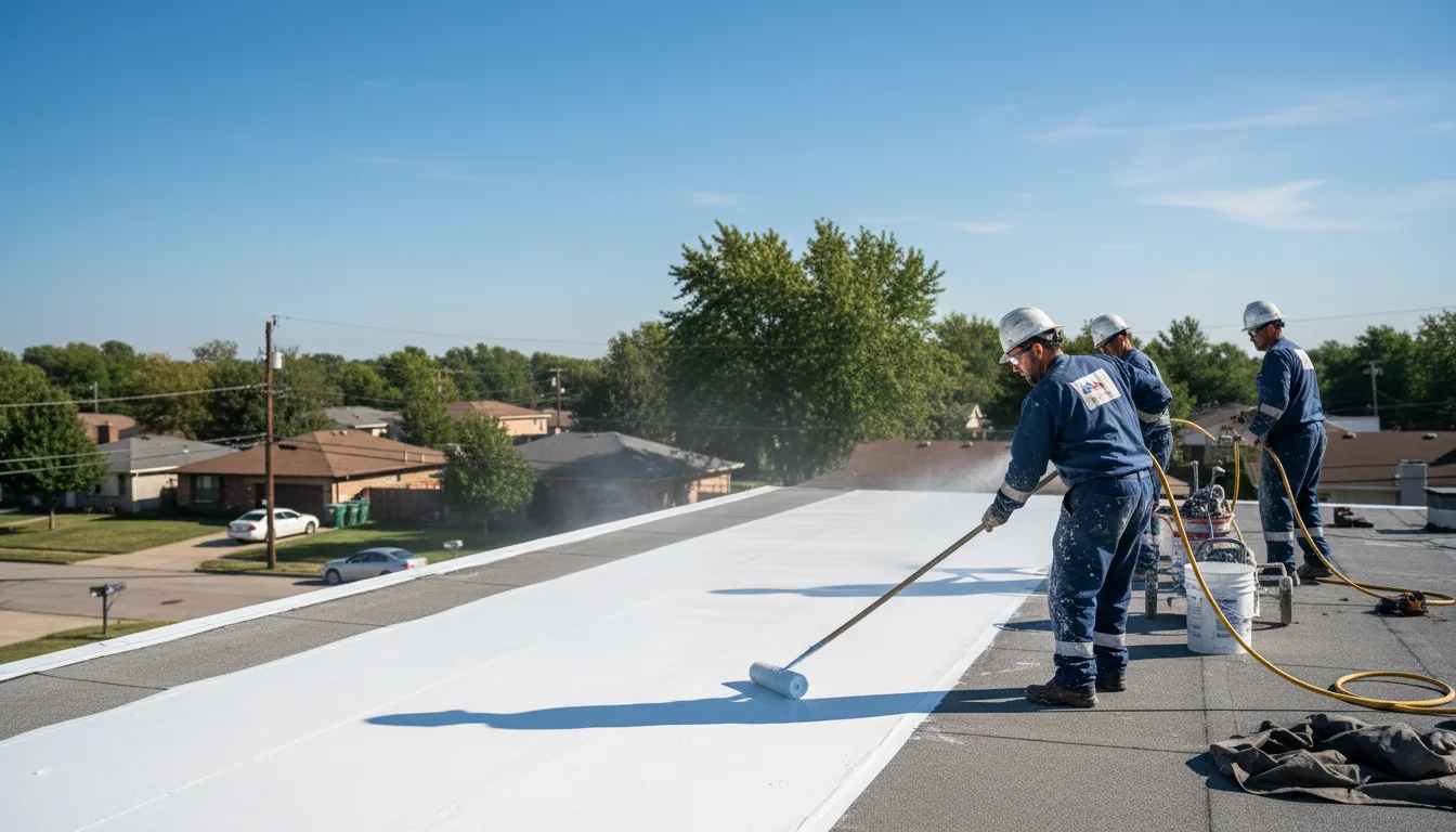 Commercial roof coating in Bryant, IN near me